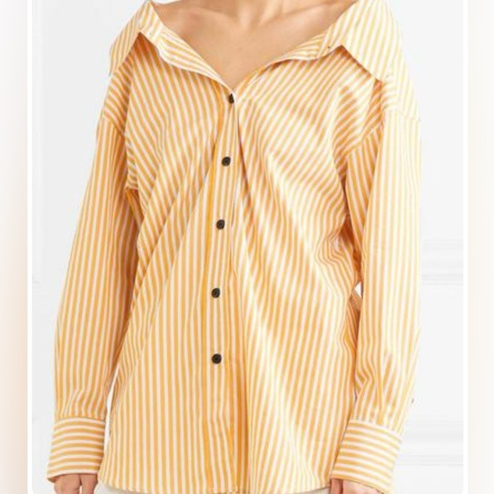 SIMONMILLER TABOR SHIRT - MUSTARD STRIPE SIZE 2